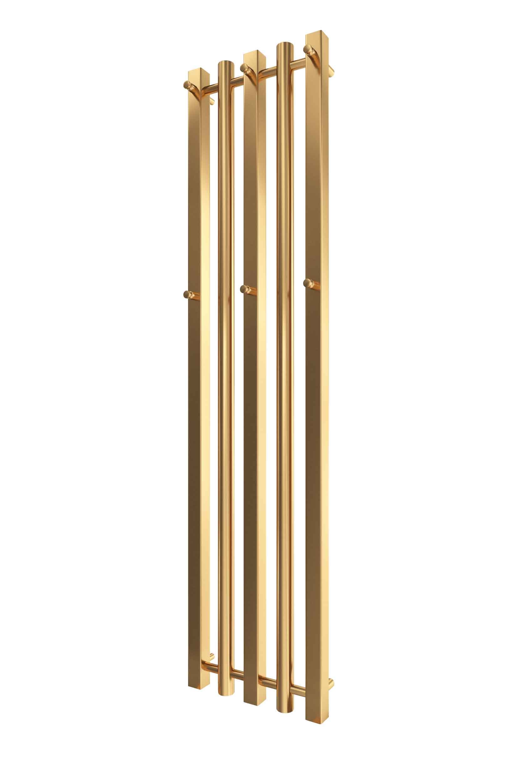 Водяна рушникосушарка INOX Бітуб 1490х360/320 золото лайт сатин — фото 1